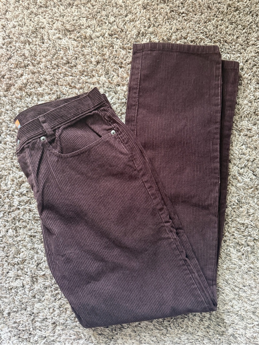 Bulldog Brown Corduroy Pants Size 11 - 100% Cotton